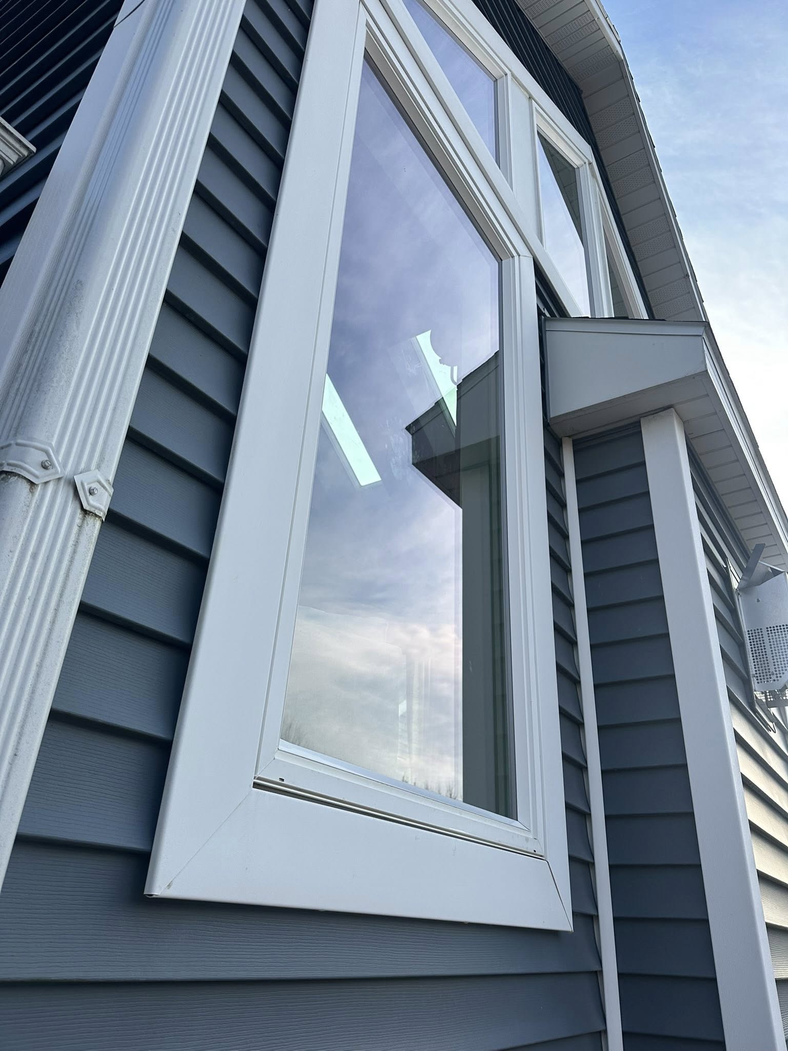 Upper south-facing window, after Pure View Window Cleaning in Sun Prairie WI